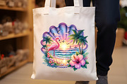 Tropical Sunset Flamingo Clipart, an Illustration by Rose Art (Thumbnail 5 of 7)