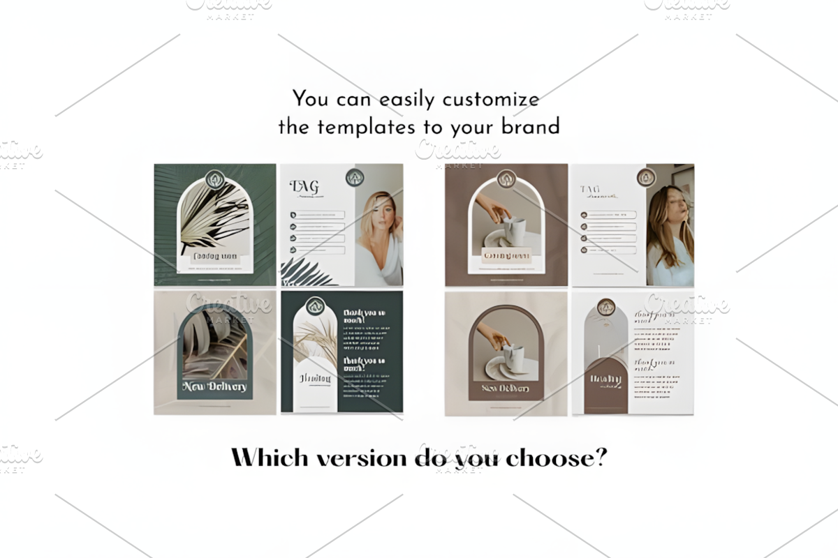 Aesthetic Blue Instagram Templates, a Social Media Template by Ink Gallery (Photo 3 of 5)