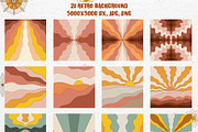 GROOVY SUMMER FLOWERS, a Pattern Graphic by Antikva17 (Thumbnail 5 of 9)