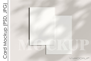 Card Mockup PSD JPG, a Print Template by VNmockup