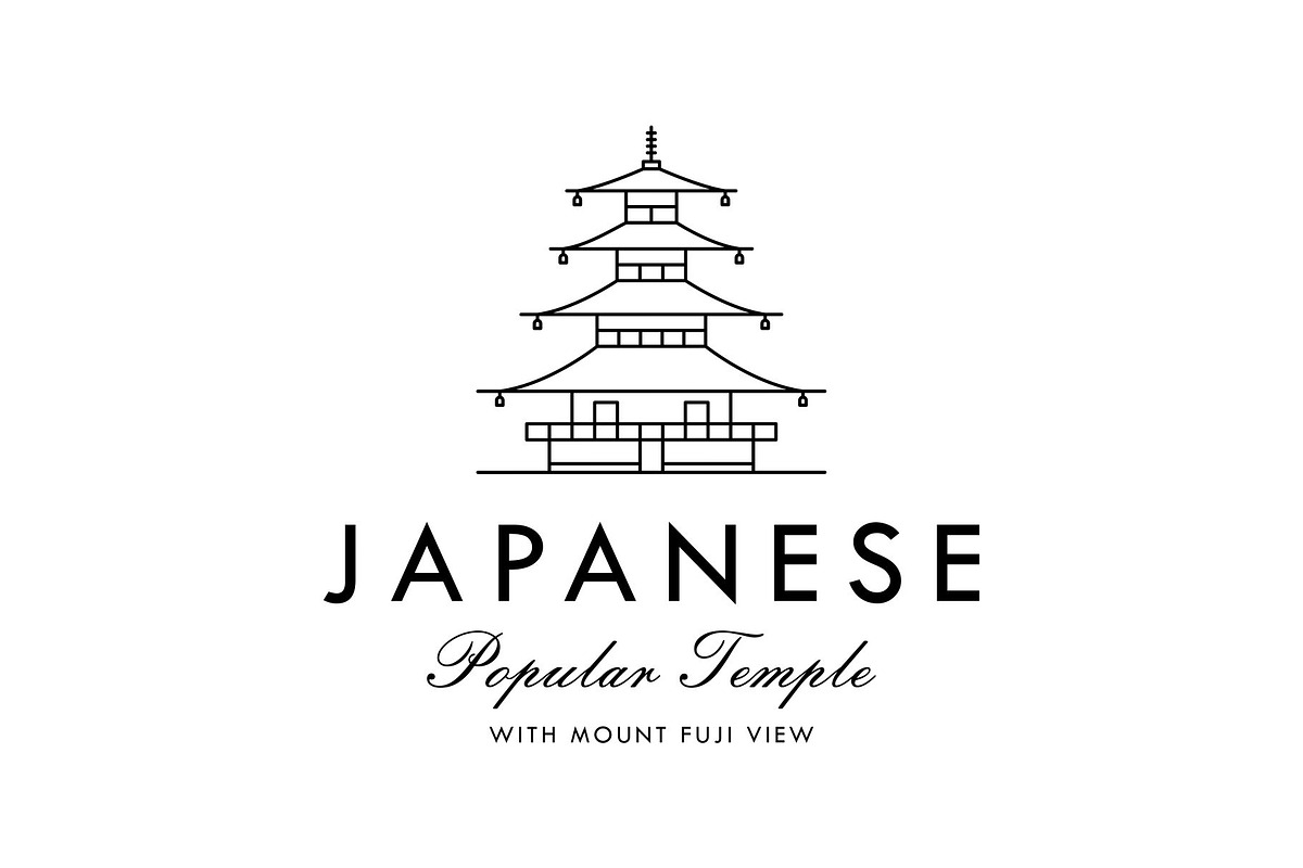 Minimal Japanese Temple Logo, a Branding & Logo Template by Buqancreative (Photo 3 of 3)