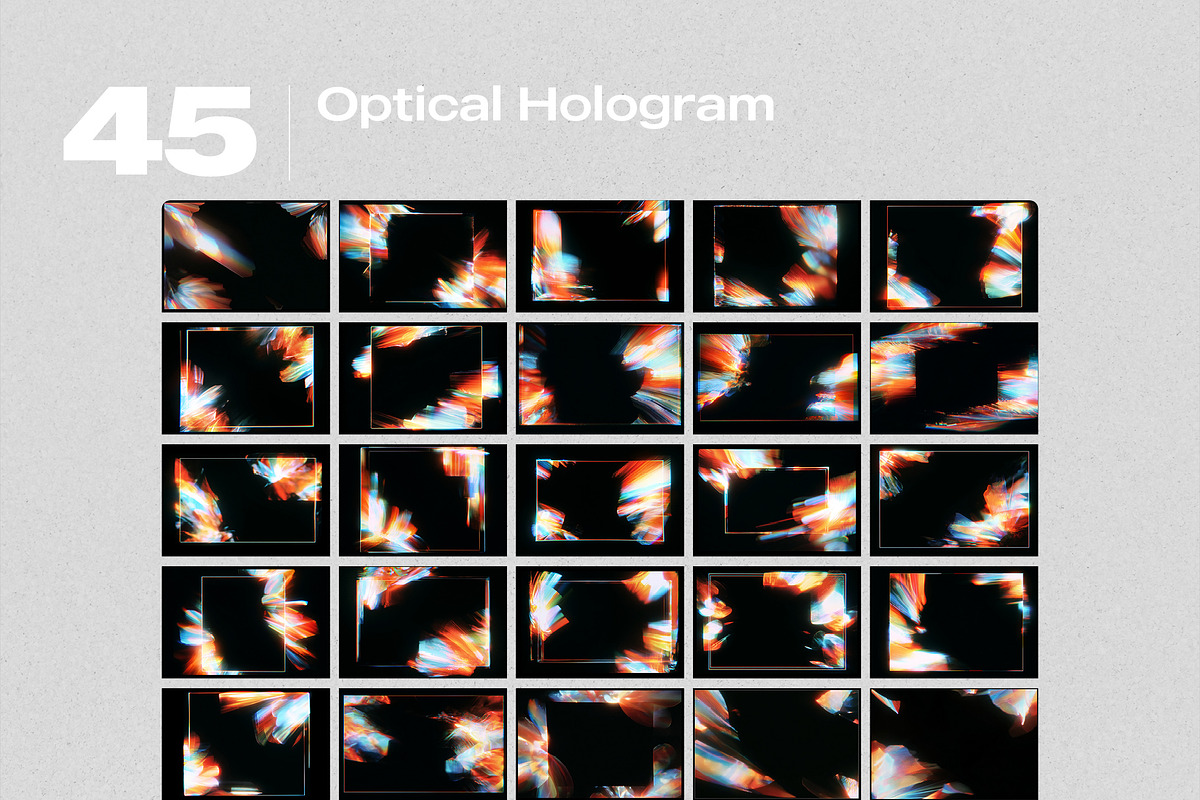 Optical Hologram 45 JPG Overlays, a Texture Graphic by PhotoSpirit (Photo 8 of 8)