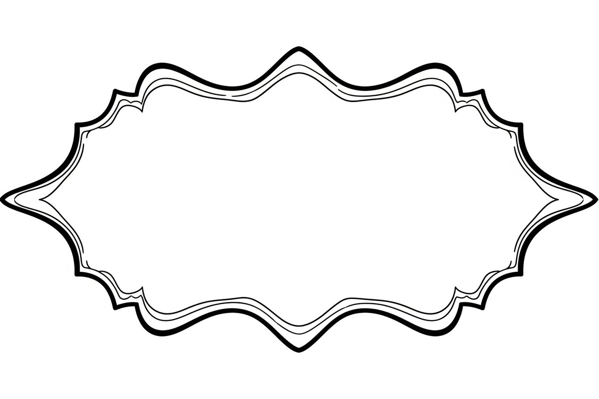 Wavy Scalloped Label Frame Bundle, an Illustration by musafir_fashion (Photo 10 of 51)