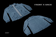 Vintage Jean Jacket Mockup 3Q View, a Hoody Mockup by Mad Supply (Thumbnail 2 of 7)