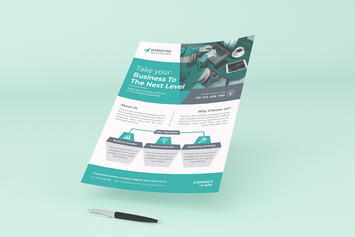 Corporate business flyers, a Flyer Template by Lakhan1998 (Photo 4 of 5)