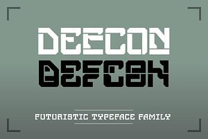 Defcon Cyberpunk Display (4 fonts)