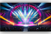 15 Stage Lights Background, a Background Graphic by NOMO DESIGN (Thumbnail 14 of 16)