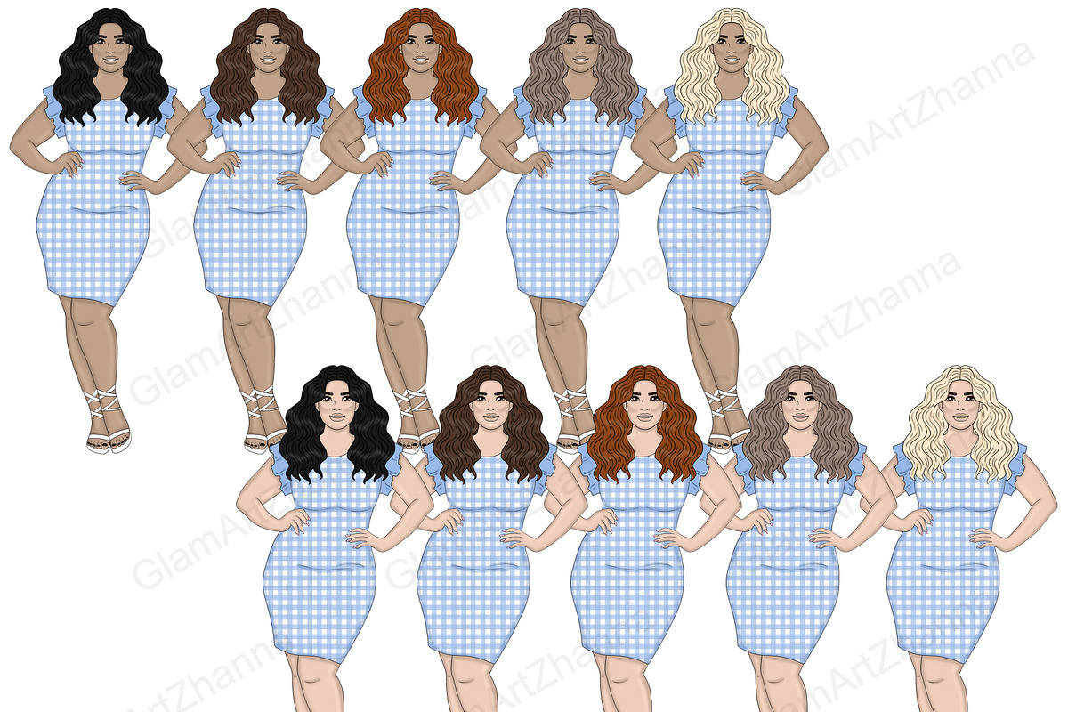 Easter Bright Girls PNG Clipart, a Person Illustration by GlamArtZhanna (Photo 3 of 5)