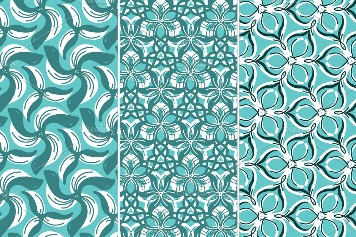 Pinwheels Seamless Vector Patterns, a Pattern Graphic by California ...