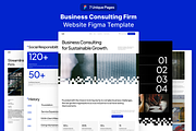 Consulting Firm Figma Template, an UI Kit Template by Rozepaars Design (Thumbnail 1 of 3)