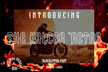 The Kalcer Retro Font
