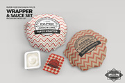Wrapper and Sauce Set Mockup, a Packaging Mockup by INCDesign (Thumbnail 5 of 7)