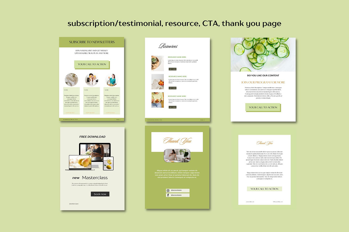 Nutrition Coach eBook Template, a Magazine Template by Deepa Template Studio (Photo 13 of 13)