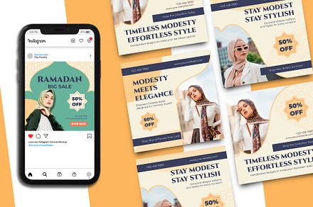 Ramadan Sale Instagram Post Template, a Branding & Logo Template by Artnivora.Std
