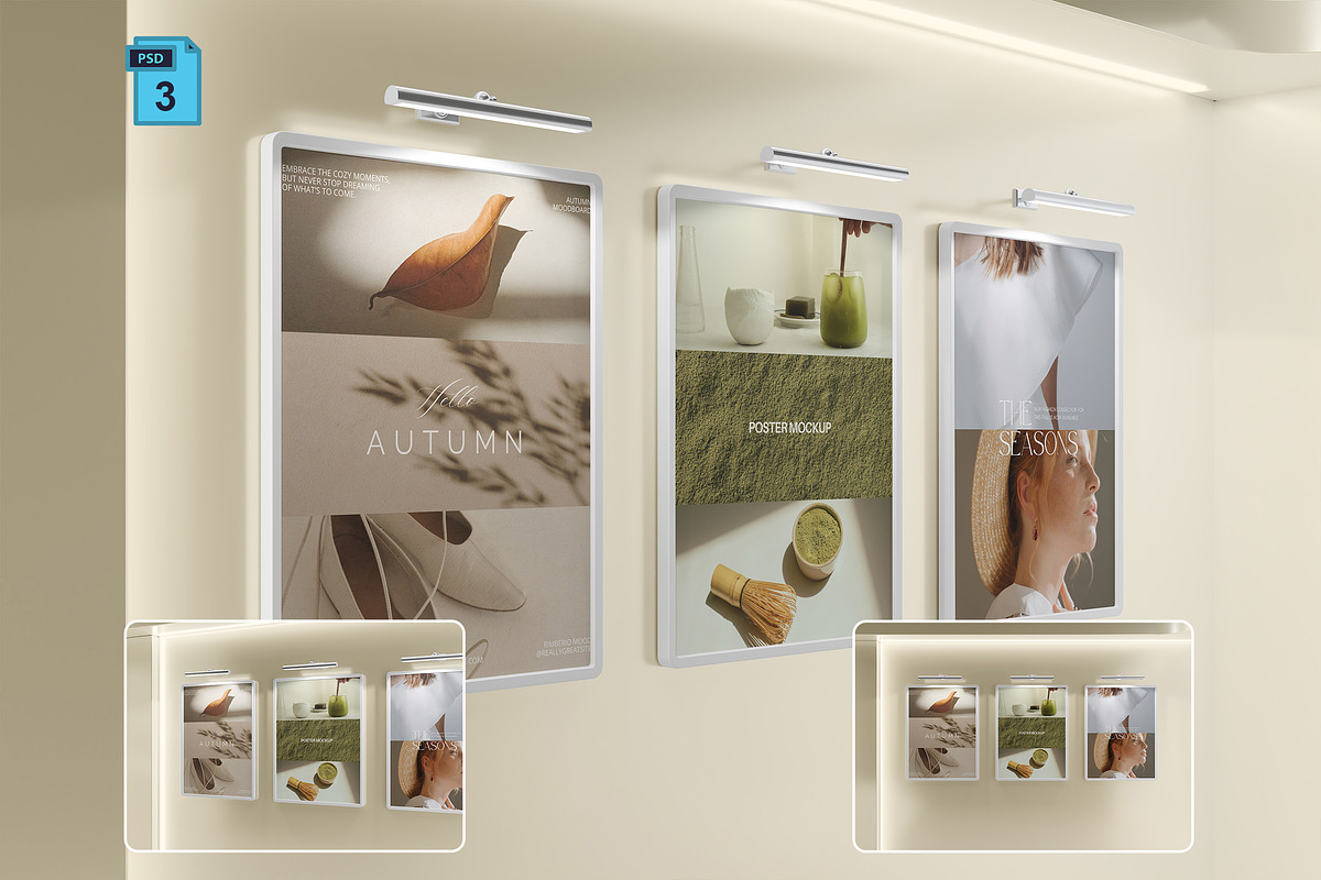 High Quality Poster Mockup, a Product Mockup by Momogi (Photo 1 of 5)