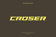 Croser - Modern Sport Typeface, a Sans Serif Font by Letterna (Thumbnail 1 of 4)