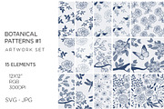 15 Boho botanical patterns, floral, a Pattern Graphic by Bloom21Art (Thumbnail 1 of 3)
