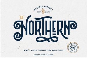 Northern 5 Fonts With Extras