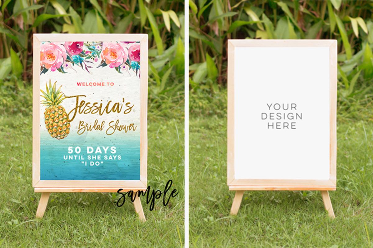 tropical summer mock up, a Print Template by My Lovely Stock (Photo 1 of 6)