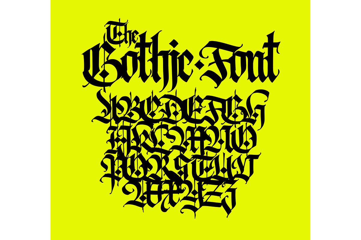 Gothic vector letters, an Object Graphic by GeekClick (Photo 5 of 8)