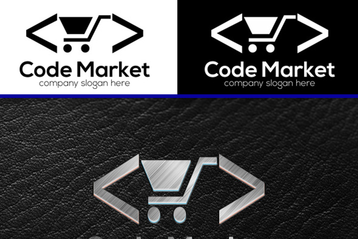 Code Market, a Branding & Logo Template by ABAZ SHOP COLLECTION