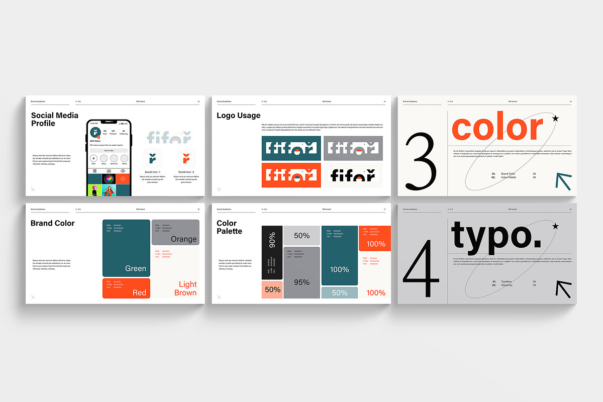 Brand Identity Guidelines Template, a Presentation Template by TemplatesForest (Photo 4 of 8)