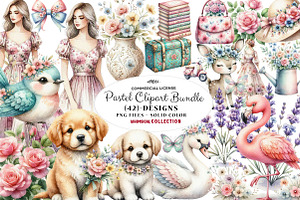 Pastel Clipart Bundle
