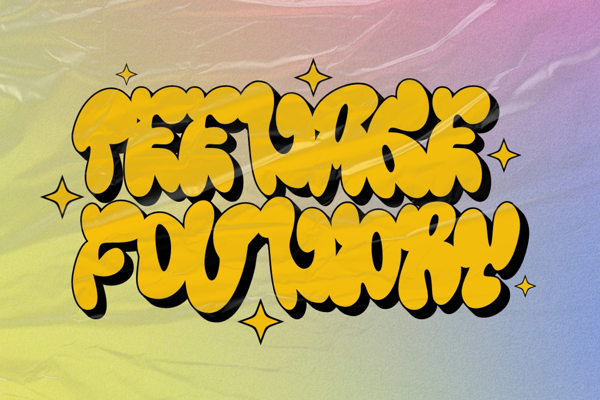 Teenage Decay, a Sans Serif Font by TeenageFoundry (Photo 5 of 8)
