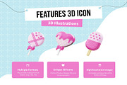 Valentine Sweet Food 3D Icon, an Environmental 3D Model by Lumina_ui_ux202 (Thumbnail 2 of 6)