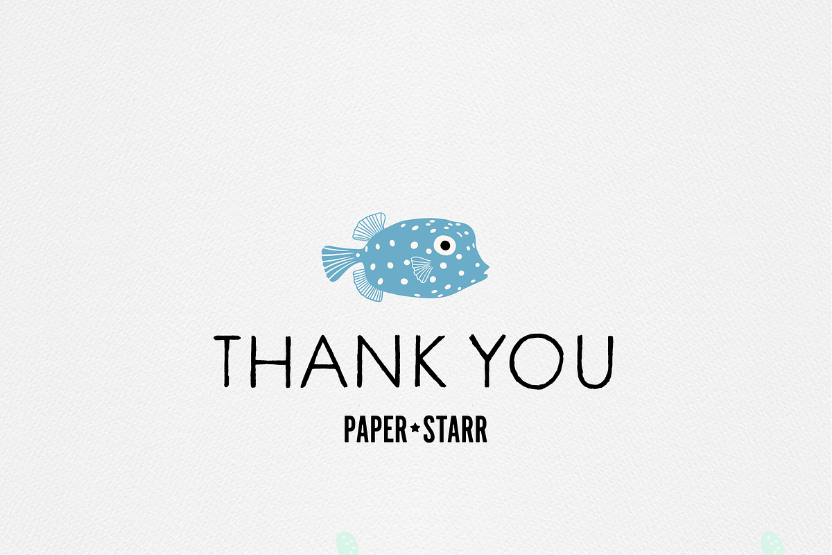Summer Digital Paper, Under the Sea, a Pattern Graphic by Paper Starr Studio (Photo 3 of 3)