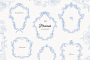 Azure Baroque LineArt, a Decorative Illustration by SunnyAfternoons (Thumbnail 10 of 15)