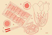 Korean Food Vector Illustrations, a Food Illustration by TheFoodAtlas (Thumbnail 15 of 22)