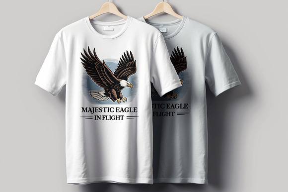 Majestic Eagle Flight Graphic Tshirt preview 6
