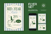 Mid Year Sale Flyer, a Flyer Template by graphicook (Thumbnail 1 of 3)