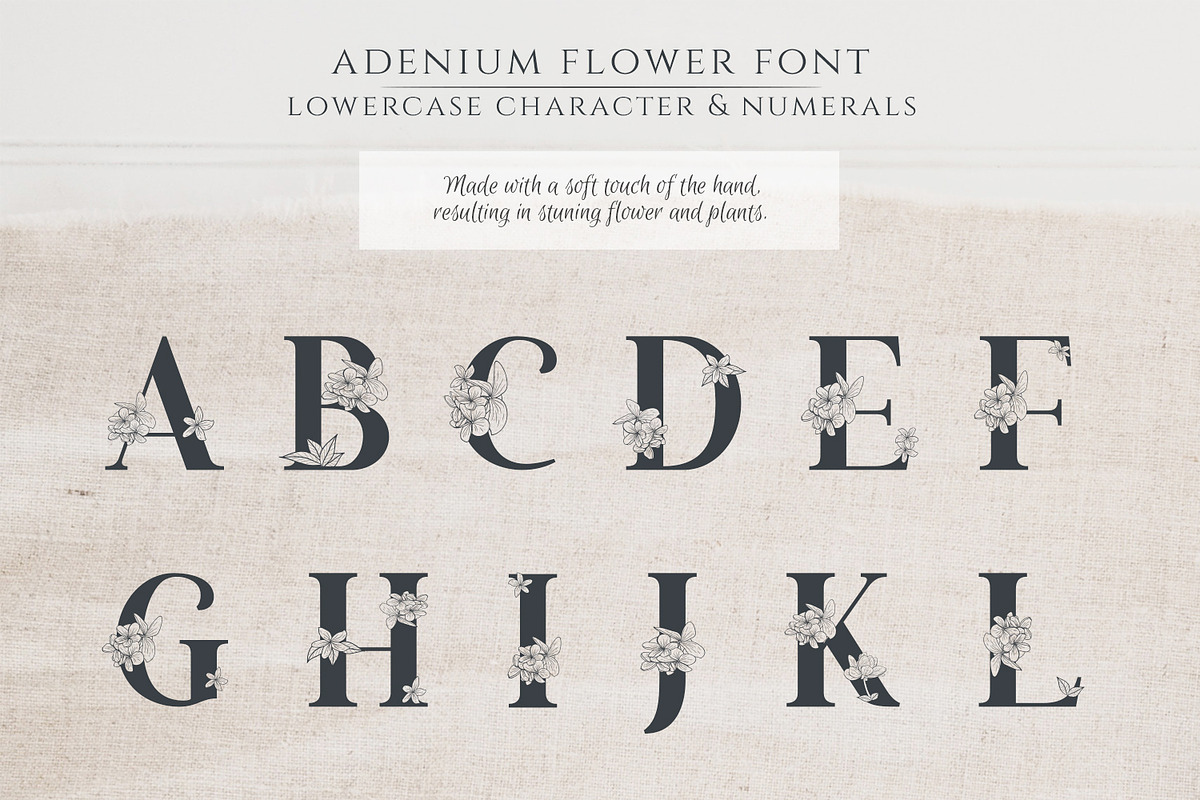 Adenium Font + Gold & Rose Gold Foil preview 7