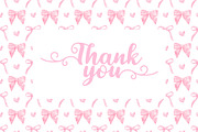 Pink Bows & Hearts Seamless Pattern, a Decorative Illustration by Stellalunarts (Thumbnail 4 of 4)