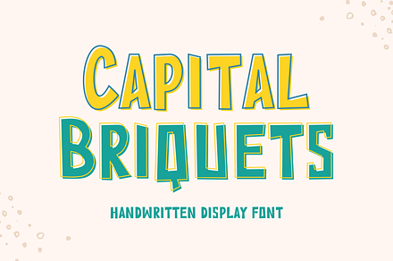Capital Briquets - Display Font, a Script Font by Creavibes Design