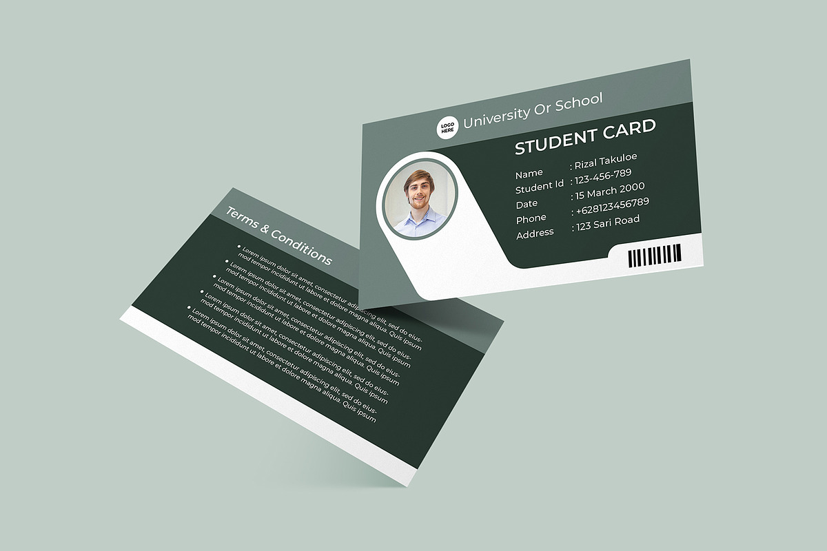 Student Card Template Vol 06, a Card Template by takuloerizal (Photo 2 of 3)