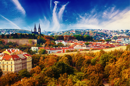 View to the Vysegrad, an Architecture Photo by Nature and travel