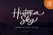 Historia Sky - Font Duo, a Script Font by Sarid Ezra (Thumbnail 1 of 9)