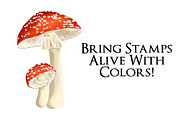 Procreate Wild Mushroom Stamps, a Brush Add-On by BrushBoy (Thumbnail 7 of 7)