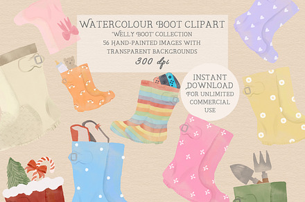 Welly Boot Clipart Family Creator