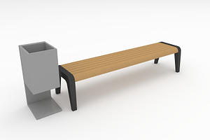 3D Model Bench Park 41