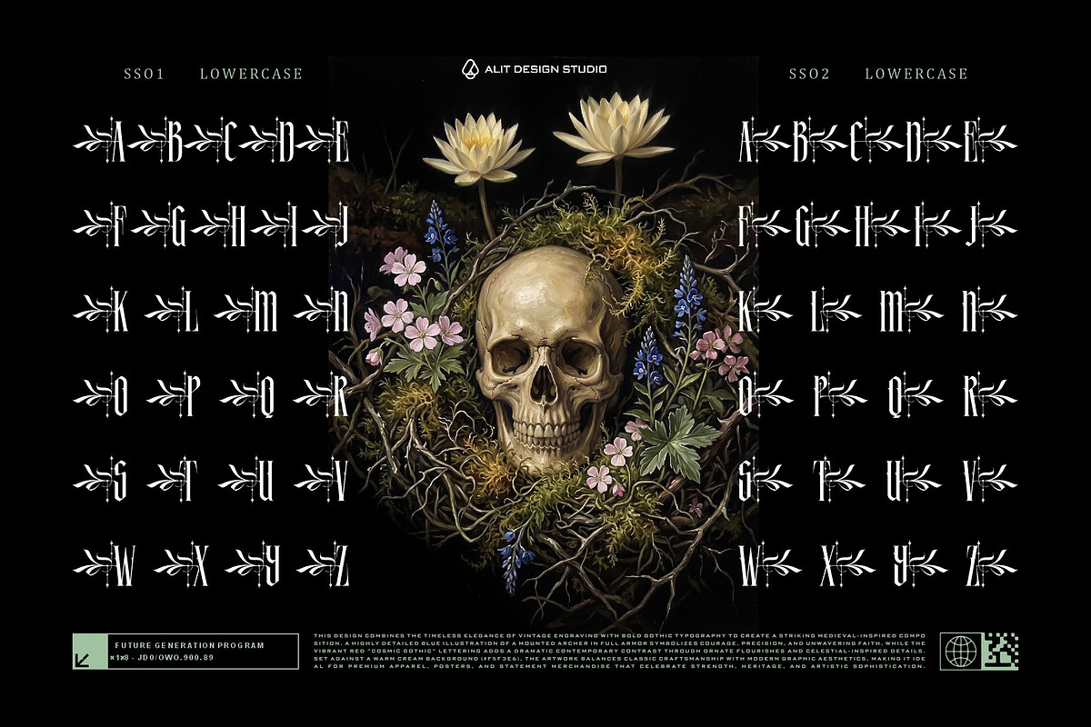 Rosella Mirakle Typeface, a Blackletter Font by alit design (Photo 7 of 20)