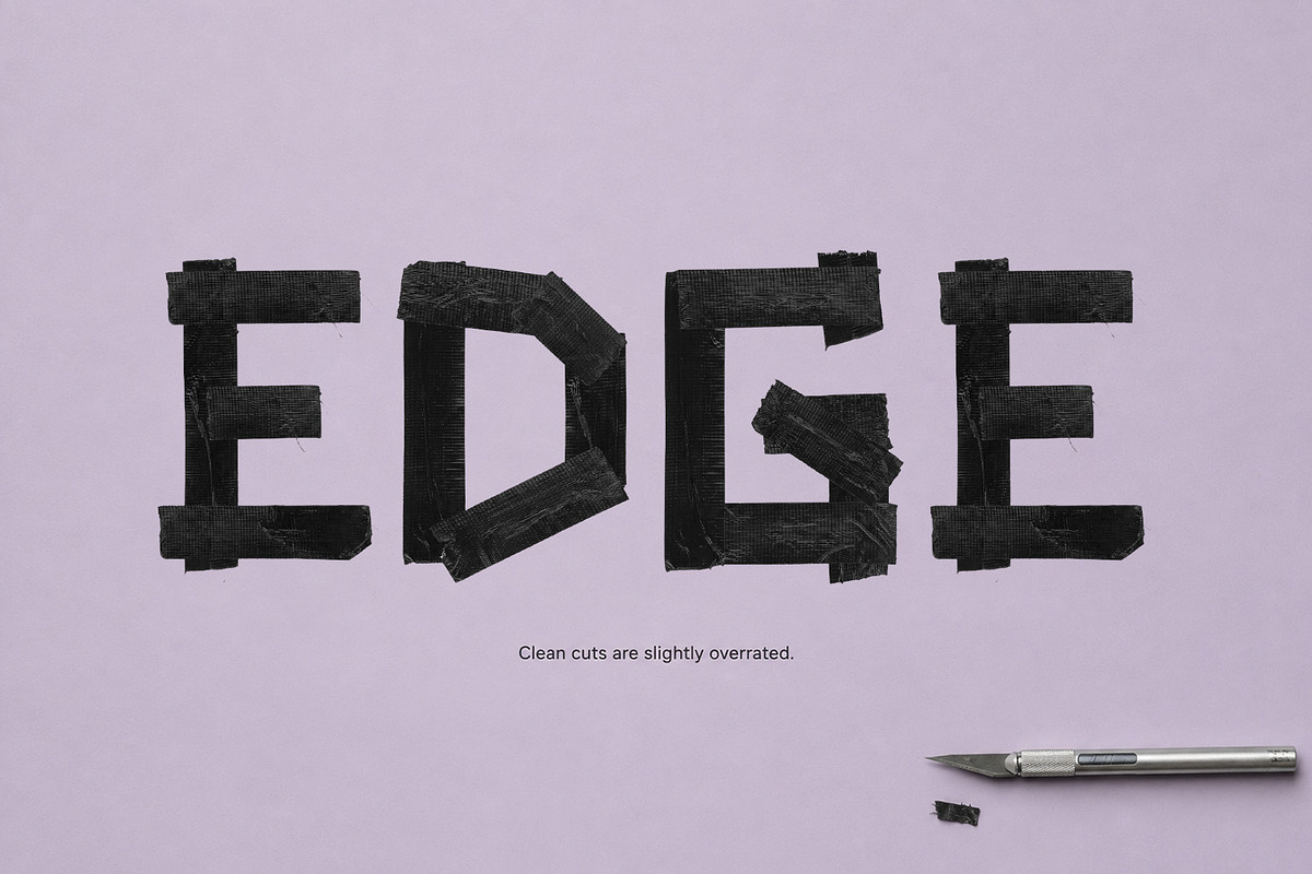 Tape Black Font, a Sans Serif Font by Handmadefont (Photo 3 of 15)