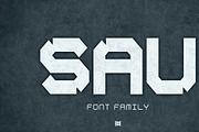 SAU, a Font by Ben Lueck Designs (Thumbnail 1 of 7)