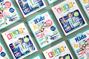 Kids Magazine Template InDesign, a Magazine Template by Designsoul14 (Thumbnail 2 of 8)