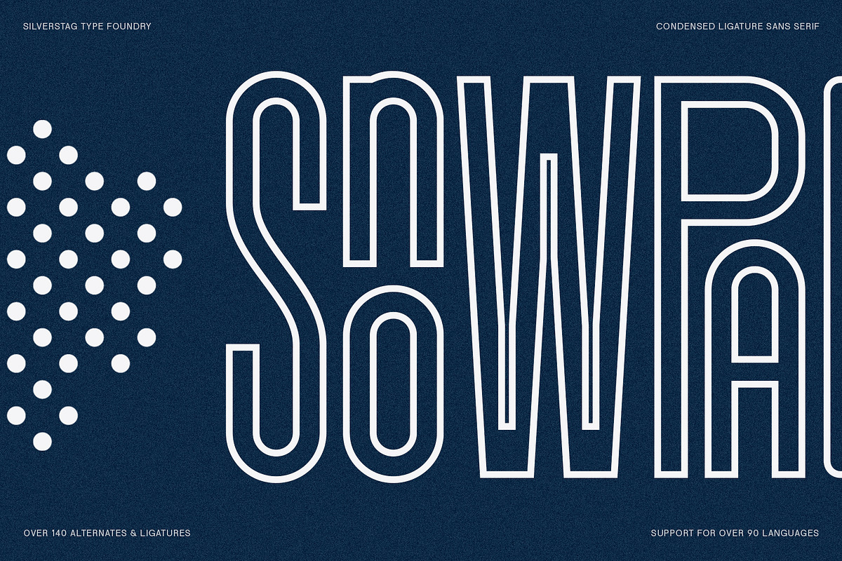 SLTF Snowpack - Ultra Condensed Font, a Sans Serif Font by SilverStag Type Foundry (Photo 11 of 30)