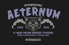Aeternum Horror Typeface