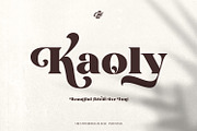Kaoly - Beautiful Attractive Font, a Serif Font by creativemedialab (Thumbnail 1 of 16)